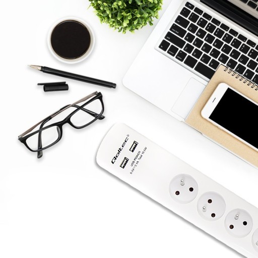 Удлинитель антипомпажный 4gn 2xUSB 1,8м