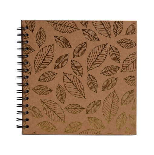 Zestaw ARTYSTYCZNY SCRAPBOOKING Album OZDOBA na spirali 30x30cm, 180, złoto