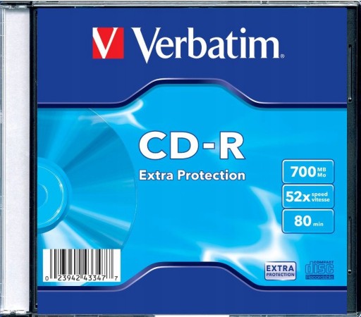 CD-R 700MB 52X VERBATIM SLIM