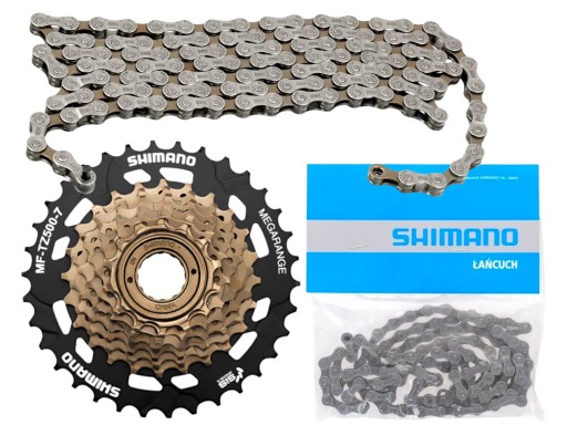 Shimano 14-34T 7-скоростная велосипедная муфта свободного хода + цепь HG40