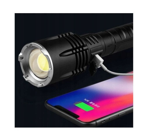 XHP90 ТАКТИЧЕСКИЙ МОЩНЫЙ СВЕТОДИОДНЫЙ ЗУМ USB-ФОНАРИК