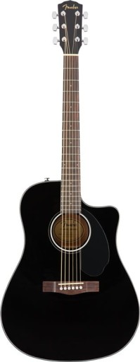 Электроакустическая гитара Fender CD-60SCE WN BK