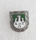 Значок АЗС с венком (подписан номером)