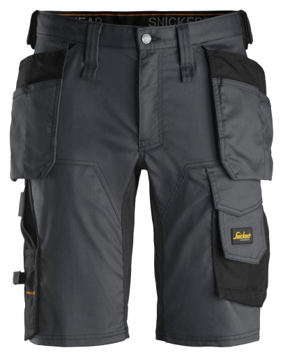 Snickers 6141 эластичные рабочие шорты с карманами Stretch Grey 60
