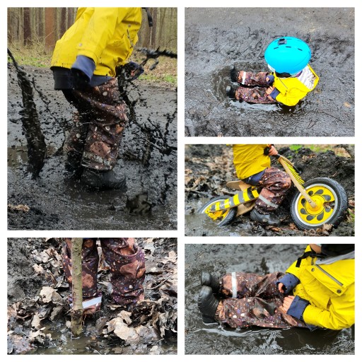 Детские дождевики SOFTSHELL OUTDOOR RAIN PANTS со светоотражающим камуфляжем camo r 104
