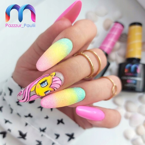 Zestaw neon do OMBRE MaluLac 3x lakier hybrydowy