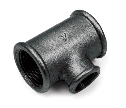 TRÓJNIK REDUKCYJNY TROJAK CZARNY ŻELIWNY 1 x 3/4 x 1 CAL DN25 DN20 DIAMOND