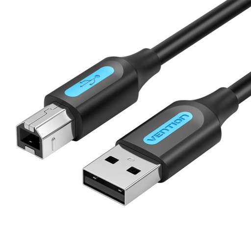 Короткий кабель принтера USB A-B Vention длиной 0,5 м