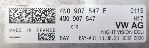 Ночное видение Audi A8 4N D5 4N0907547E 4G0980552A
