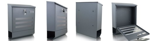 ПОЧТОВЫЙ ЯЩИК С ОКОШКАМИ И ГАЗЕТНИКОМ, ЦВЕТА «ГРАФИТ»