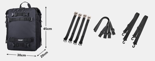 Водонепроницаемая сумка для мотоцикла устанавливаемая на заднее сиденье. Сумка на багажник 30 л