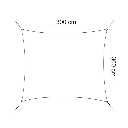 САДОВЫЙ ТЕНЮК SUN SAIL 3х3м, ВЫХОД