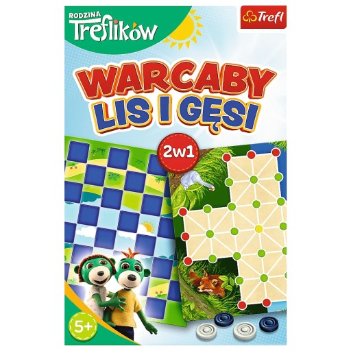 Трефла играют Шашки Лиса и Гуси из семьи Трефлик.