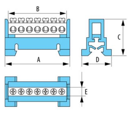 Клеммная колодка, перемычка LZ15 желтая E.4054