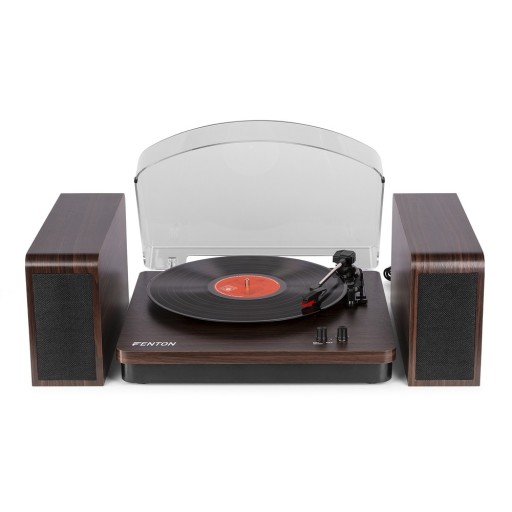 Проигрыватель проигрывателя Fenton RP168DW, сломанная крышка