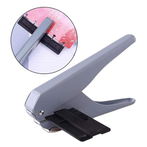 Hole Punch, 10 Sheets Capacity Mushroom Gray