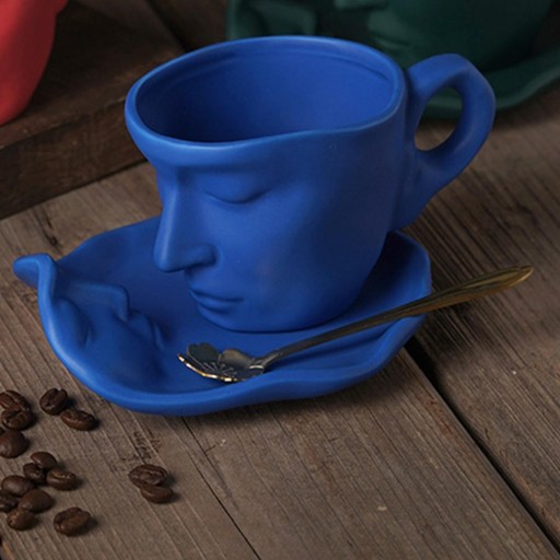 Кофейная кружка Керамическая кофейная кружка для кухни Milk Blue