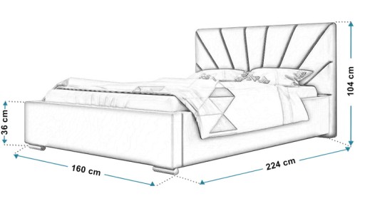 Односпальная кровать с ящиком для хранения и кокосовым матрасом 120×200