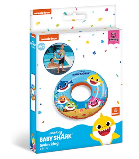 DMUCHANE KOŁO DO PŁYWANIA BABY SHARK MONDO 50 CM