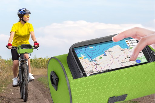 ROWEROWA SAKWA WODOOPORNA MAPNIK TOREBKA NA RAMIĘ NA TELEFON POJEMNA 3L