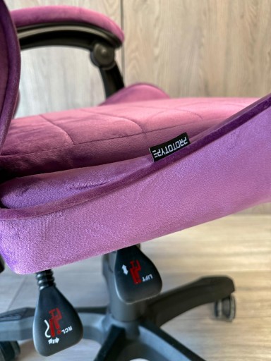 Fotel obrotowy biurowy gamingowy krzesło do biurka Alcantara odchylany XL