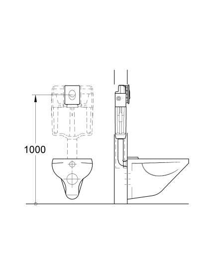 КНОПКА Смыва для унитаза GROHE SKATE AIR, БЕЛАЯ