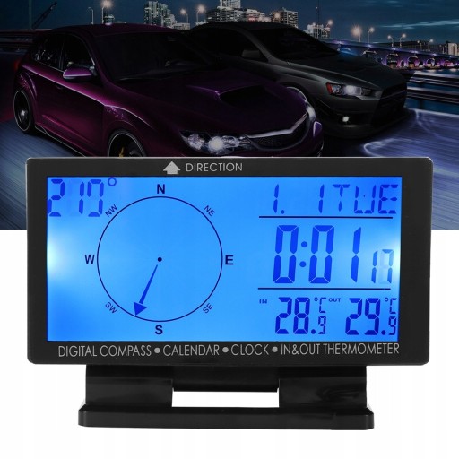 CD60 Многофункциональный цифровой автомобильный термометр