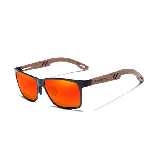 KINGSEVEN Поляризационные солнцезащитные очки UV400 с фильтром WOODEN 2024