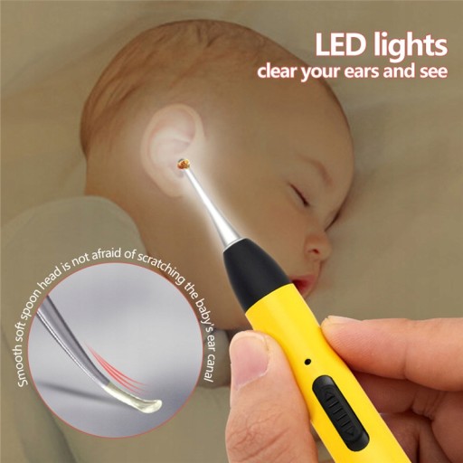 Детский очиститель для ушей LED Earpick