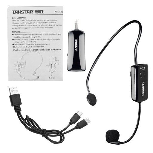 TAKSTAR HM-200W Беспроводной головной микрофон с