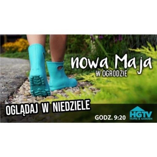 KALOSZE MAJA W OGRODZIE Z WYCIĘCIAMI szafir 38