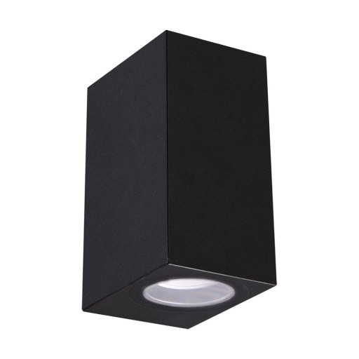 GAMP 2xGU10 D BLACK фасадный садовый бра
