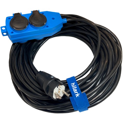 PRZEDŁUŻACZ Z ROZGAŁĘŹNIKIEM 4x230V H05VV-F 3x2,5 OWY 30m