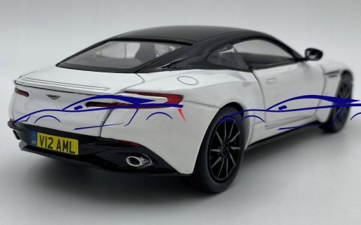 Модель Aston Martin DB11 белого цвета 1:24 Motormax 79345