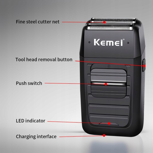 Kemei KM-2296 KM-2299 KM-1102 Комплект машинки для стрижки волос
