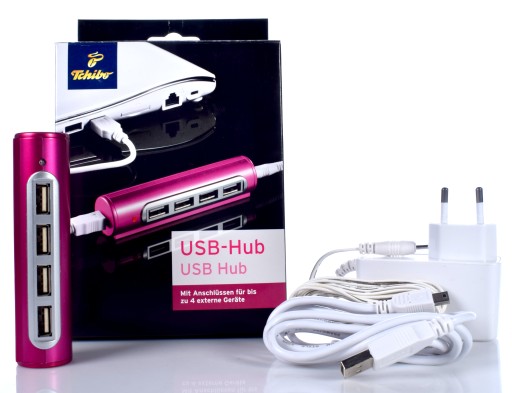 ACTIVE HUB РАЗДЕЛИТЕЛЬ ПОРТОВ ЗАРЯДНОГО УСТРОЙСТВА 4x USB-АДАПТЕР TCHIBO