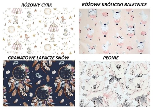 PRZEŚCIERADŁO 100% BAW. Z GUMKĄ 60x120 DUŻO WZORÓW