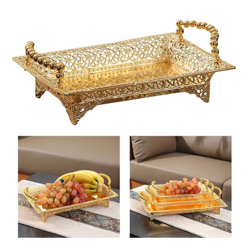 Golden Fruit Tray Поднос для вечеринок 41х25см