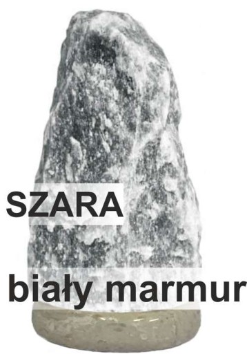 Соляная лампа 3-4 кг, серая соль, подставка из белого мрамора.