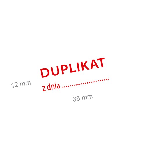 Штамп ДУБЛИКАТ