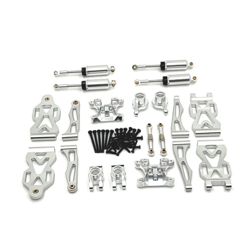 1/16 RC Cars Metalowe części zamienne Zestawy akcesoriów do JJRC Q130A Argent