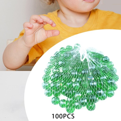 100x игрушки в форме шара, стеклянные шарики, аксессуары для настольных игр, детские бусины, зеленые