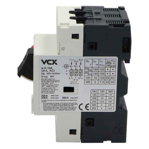 Выключатель двигателя VCX GV-2 6,0-10А