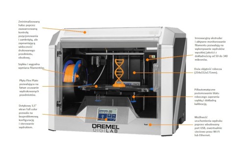 Drukarka 3D DigiLab 3D40 FLEX DREMEL