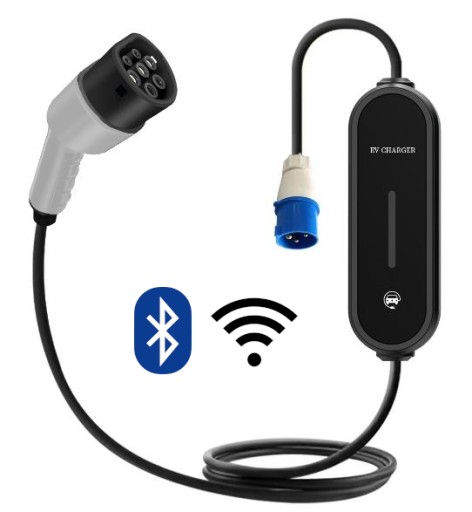 Портативное зарядное устройство для электромобилей 32 А, 7 кВт, тип 2 VOLTCHARGE APP/BT/WIFI