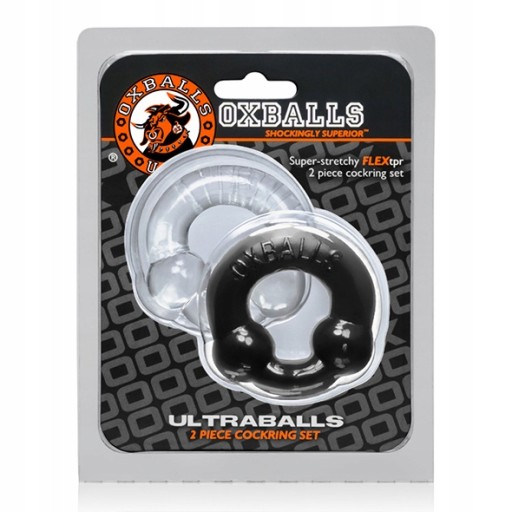 OXBALLS ULTRABALLS COCKRING 2-PACK-CLEAR
