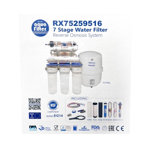 Фильтр для воды RO7 обратного осмоса Aquafilter TFC-75F