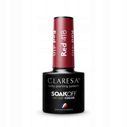 Лак гибридный Claresa RED 418 5г