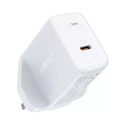 Настенное зарядное устройство Acefast GaN (вилка для Великобритании), USB C