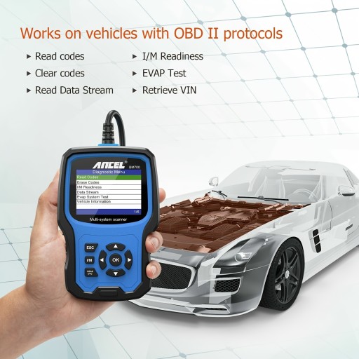 Ancel BM700 подходит для диагностического сканера BMW Full System OBD2 ABS SRS